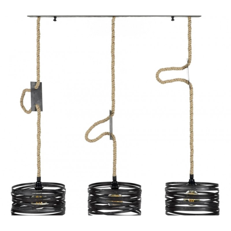 ZI Hanging lamp 3xØ30 twist adjustable rope